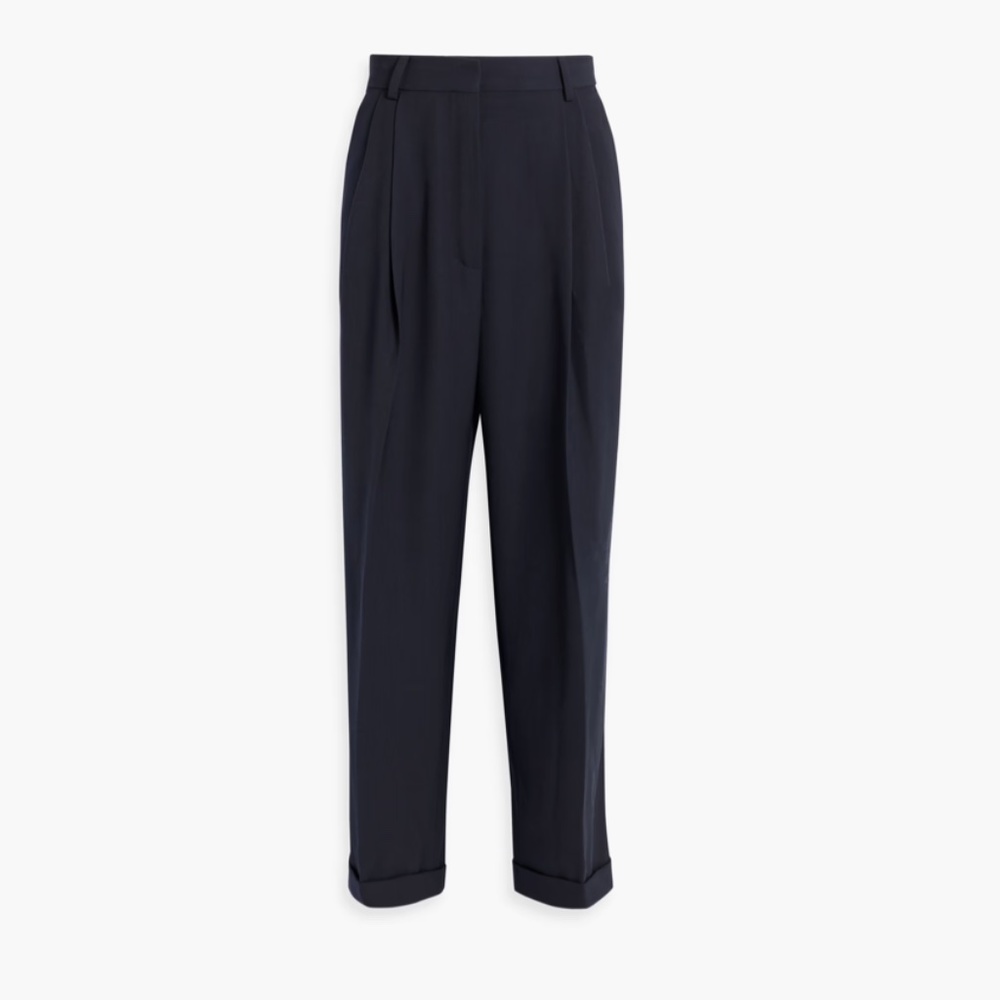 ❌SOLD❌ DRIES VAN NOTEN Pleated twill straight-leg pants